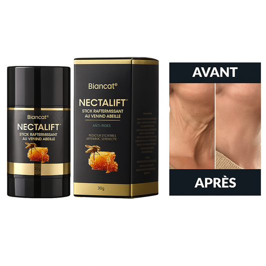 Nectalift™ Stick Raffermissant au Venin d’Abeille | Retend la peau du cou en 7 minutes chrono!