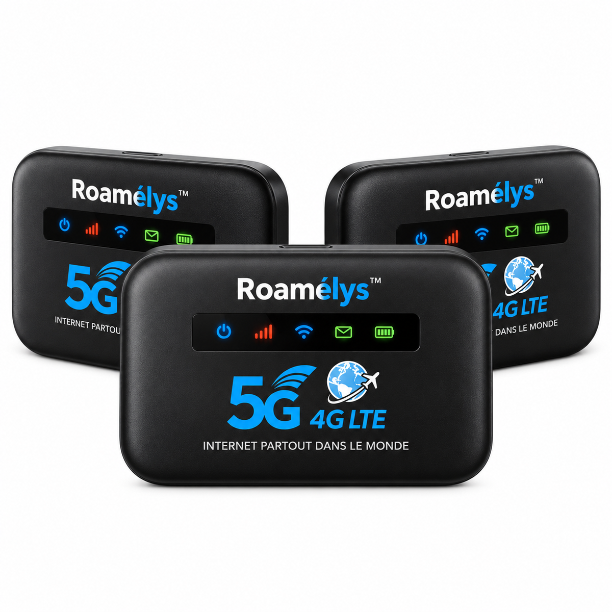 Roamélys™ Routeur Wi-Fi Mondial | Débloquez un internet ultra-rapide dans plus de 150 pays en moins de 5 secondes !