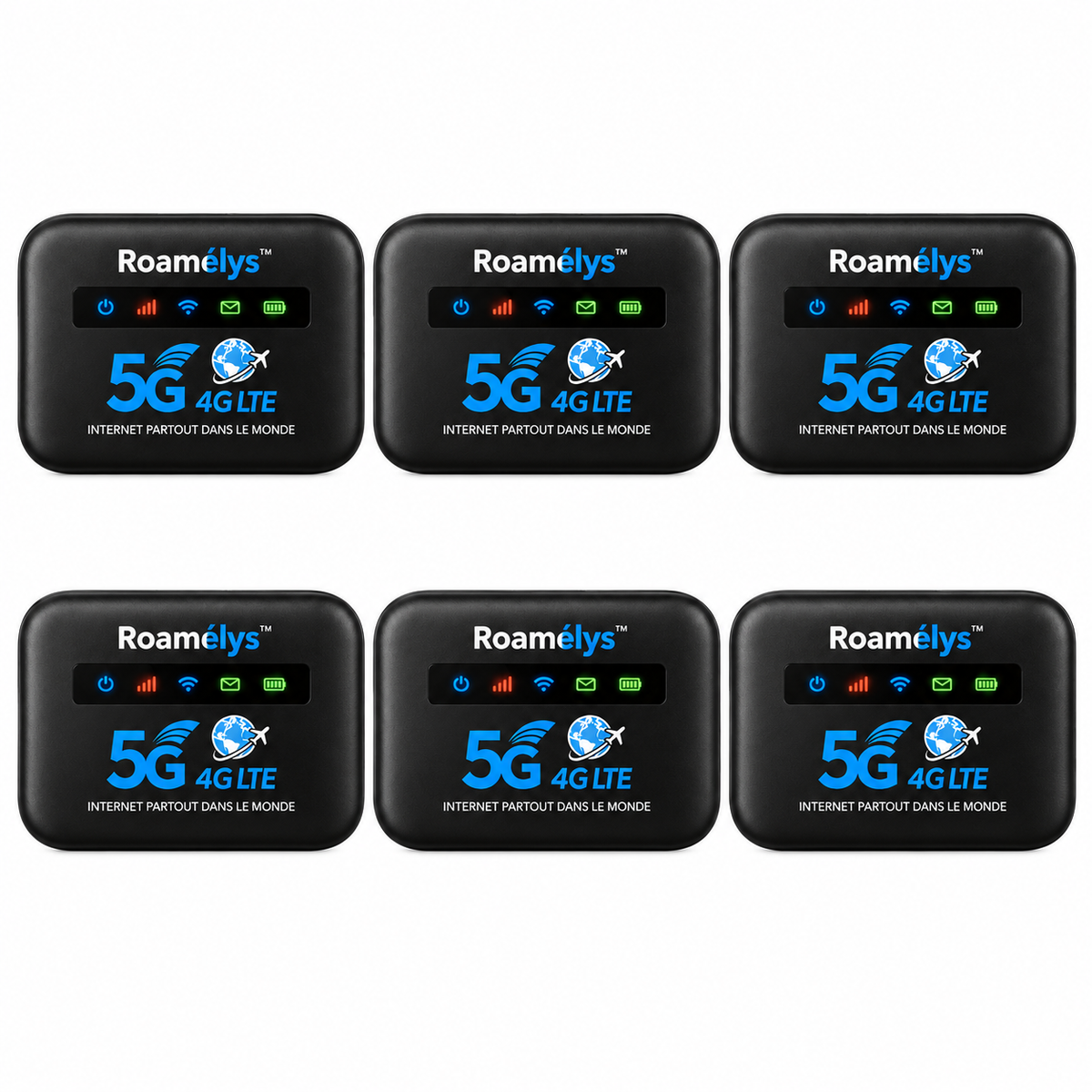 Roamélys™ Routeur Wi-Fi Mondial | Débloquez un internet ultra-rapide dans plus de 150 pays en moins de 5 secondes !