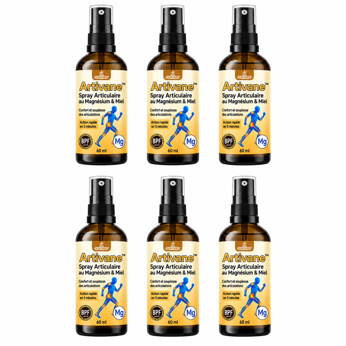 Artivane™ Spray Articulaire au Magnésium & Miel | Répare vos articulations douloureuses en 10 minutes!