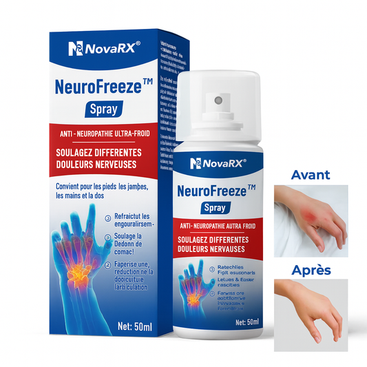 NeuroFreeze™ Spray Anti-Neuropathie Ultra-Froid | Stoppe les douleurs nerveuses en moins de 2 minutes!