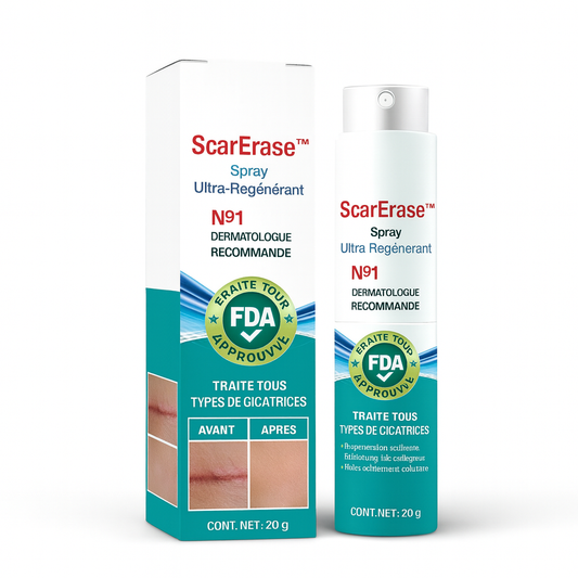 ScarErase™ Spray Ultra-Régénérant | Estompe cicatrices, vergetures et marques d’acné en 7 jours!