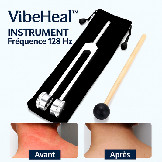 VibeHeal™ Instrument Fréquence 128 Hz | Soulage douleurs & inflammations en 3 minutes!
