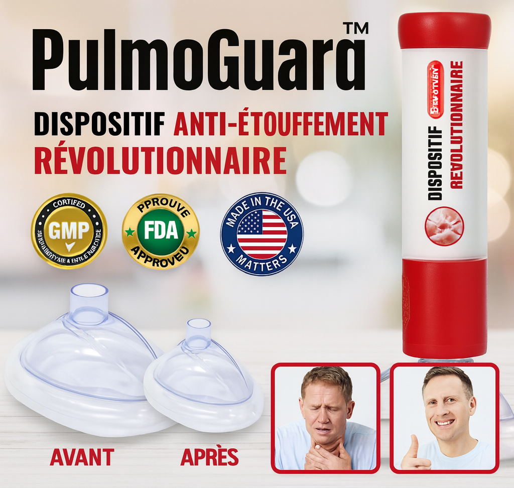 PulmoGuard™ Dispositif Anti-Étouffement Révolutionnaire | Libère les voies respiratoires en 3 secondes chrono!