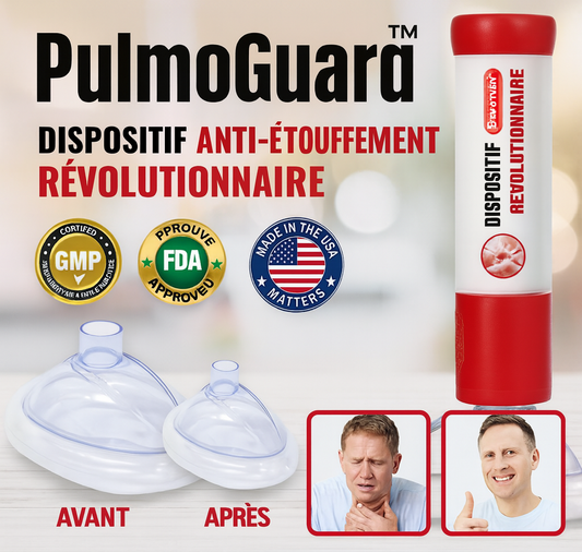 PulmoGuard™ Dispositif Anti-Étouffement Révolutionnaire | Libère les voies respiratoires en 3 secondes chrono!