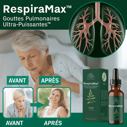RespiraMax™ Gouttes Pulmonaires Ultra-Puissantes | Libère 95 % de vos voies respiratoires en 48h chrono!