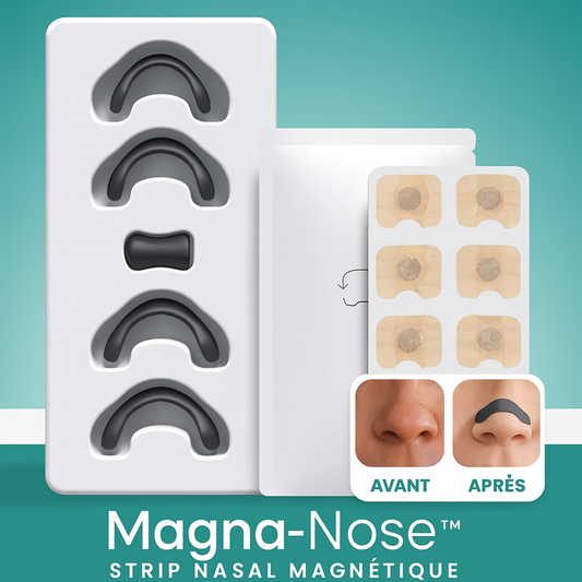 Magna‑Nose™ Strip Nasal Magnétique | Libère vos voies respiratoires en 60 secondes!