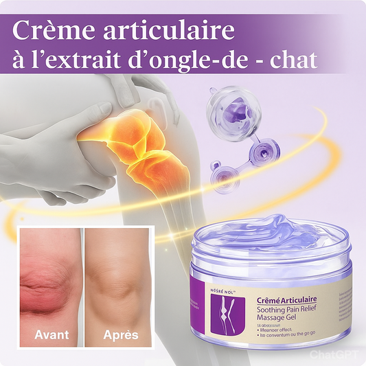 Kresinol™ Crème Articulaire à l’Extrait d’Ongle-de-Chat | Régénère le cartilage et stoppe la douleur en 10 minutes!