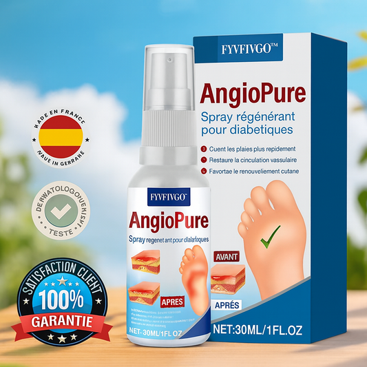 AngioPure™ Spray Régénérant pour Diabétiques | Guérit les plaies et relance la circulation en 2 semaines chrono!