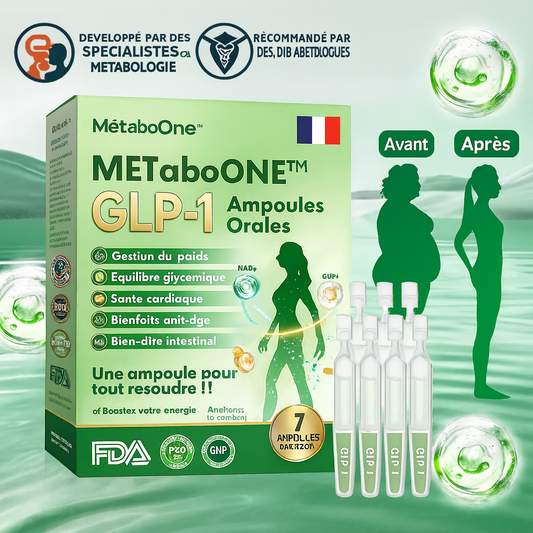 MetaboOne™ Ampoules Orales GLP-1 | Brûle la Graisse, Stabilise la Glycémie et Régénère votre Corps en 7 Jours!