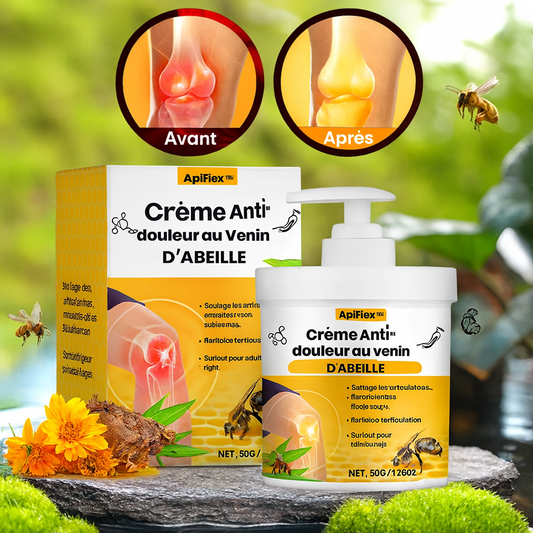 ApiFlex™ Crème Anti-douleur au Venin d’Abeille | Régénère vos articulations en 10 minutes chrono!