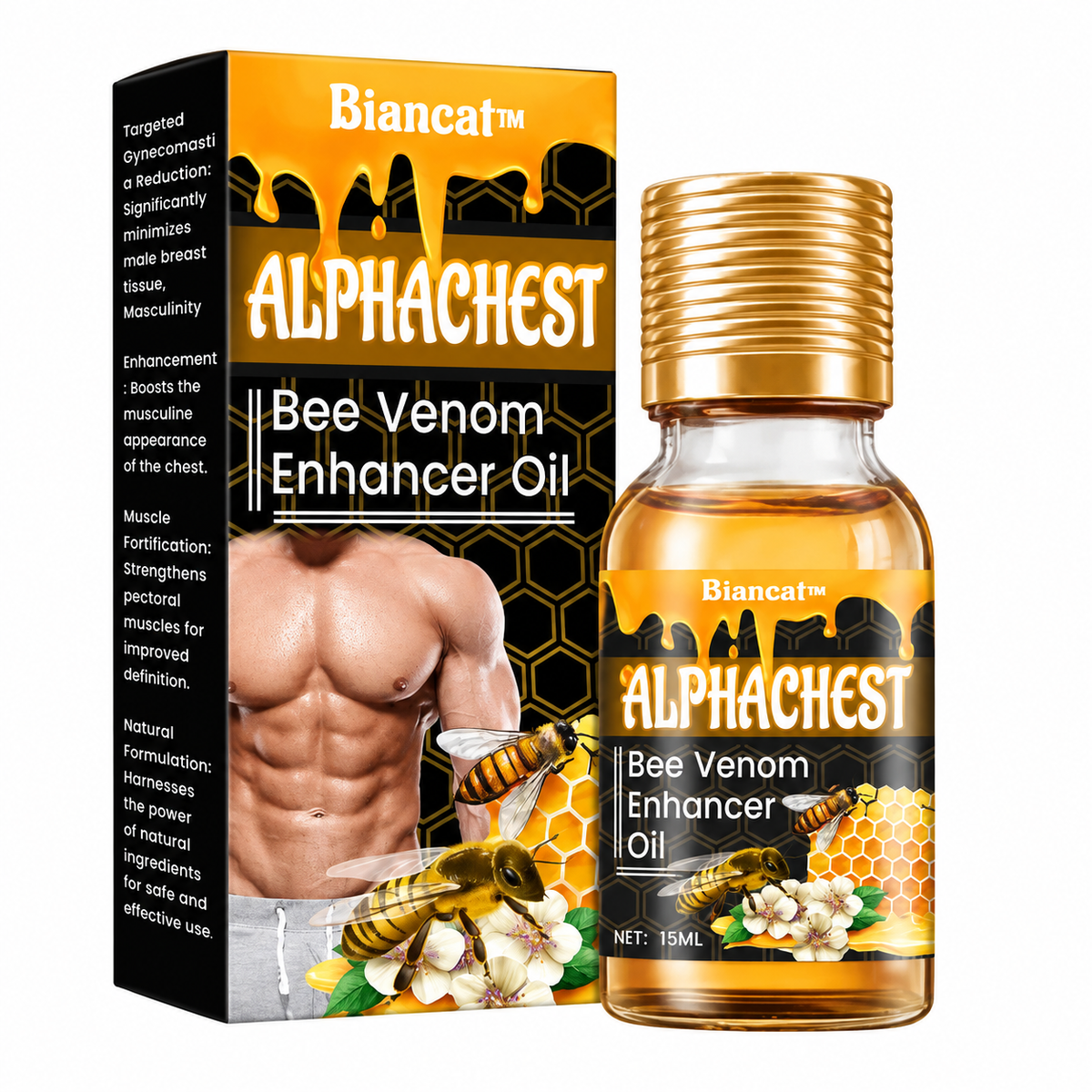 GalbeRose™ Huile Galbante au Venin d’Abeille | Raffermissez, galbez et sublimez votre poitrine naturellement !