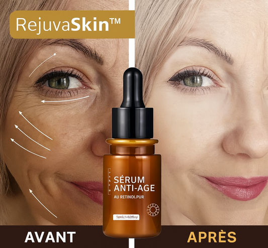 RejuvaSkin™ Sérum Anti-Âge à la Rétinol Pure | Lisse les Rides et Rajeunit la Peau en 7 Jours !