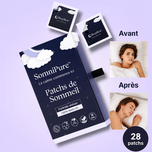 SomniPure™ Patchs de Sommeil Naturels | Endormez-vous en 9 minutes – sans somnifères ni mélatonine!
