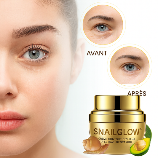SnailGlow™ Crème Contour des Yeux à la Bave d’Escargot | Efface poches et rides en 2 minutes chrono!