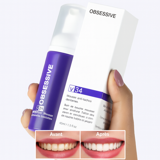 WhiteFlash™ Mousse Anti-Taches Dentaires | Supprime le jaune et rend vos dents éclatantes dès la 1ère utilisation!
