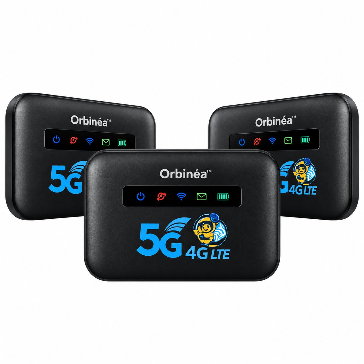 Orbinéa™ Routeur WiFi Mondial | Internet 4G/5G dans 196 pays en 5 secondes chrono, sans surcoût !