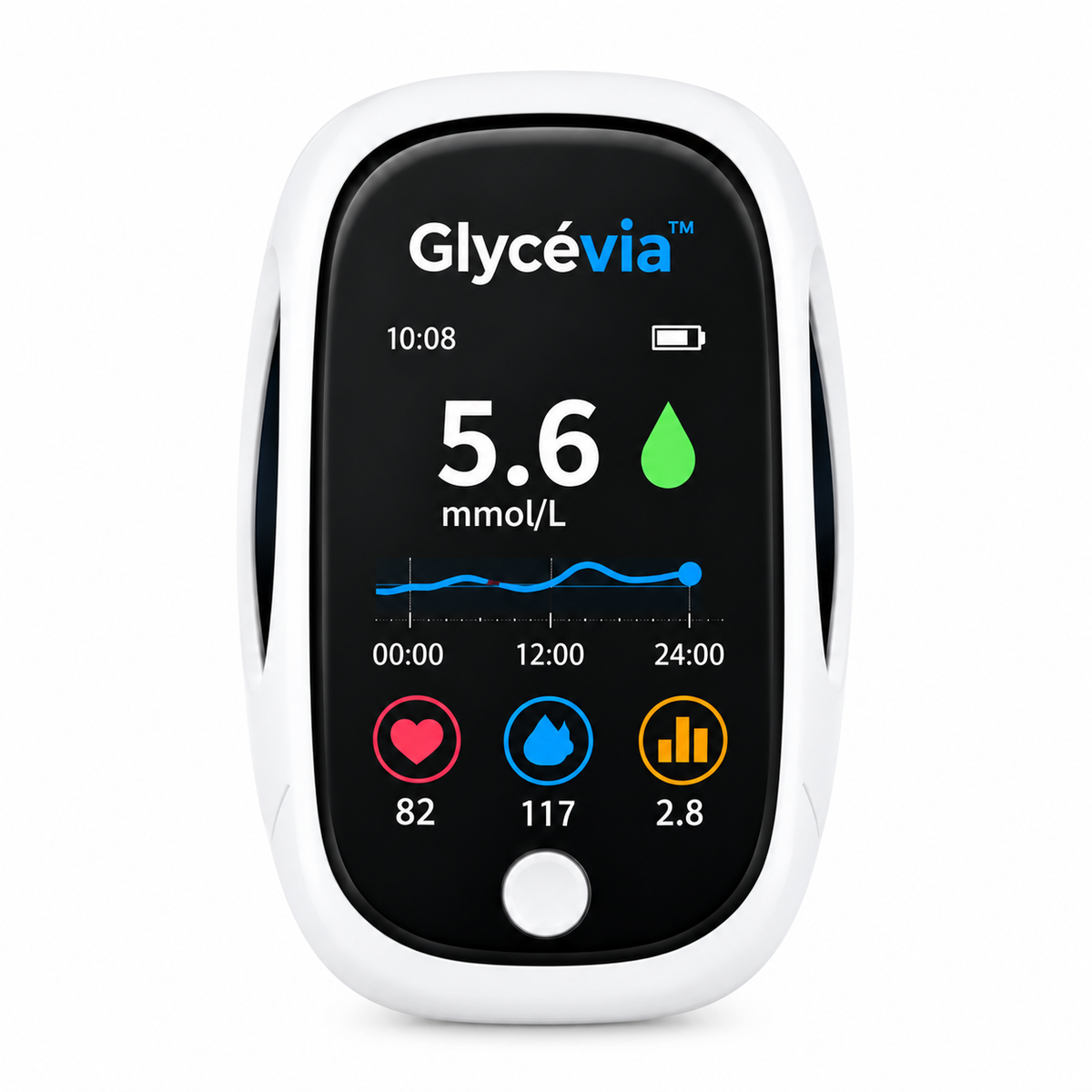 Glycévia™ Capteur Glycémie Sans Piqûre | Vérifiez votre sucre en 5 secondes, sans sang ni douleur !