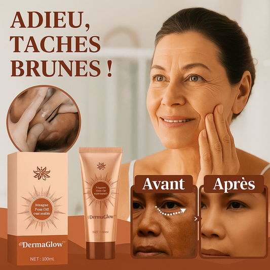 DermaGlow™ Masque Peel-Off Anti-Taches | Efface taches brunes et pigmentation en 7 jours chrono!