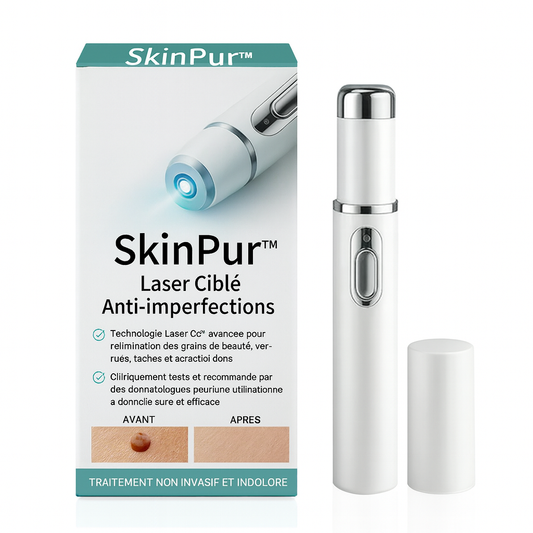 SkinPur™ Laser Ciblé Anti-Imperfections | Brûle verrues et taches en 1 minute – sans douleur, sans cicatrice!