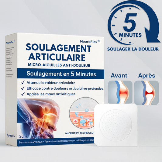 NeuroFlex™ Patch Micro-Aiguilles Anti-Douleur | Élimine les douleurs au genou en 10 minutes chrono!