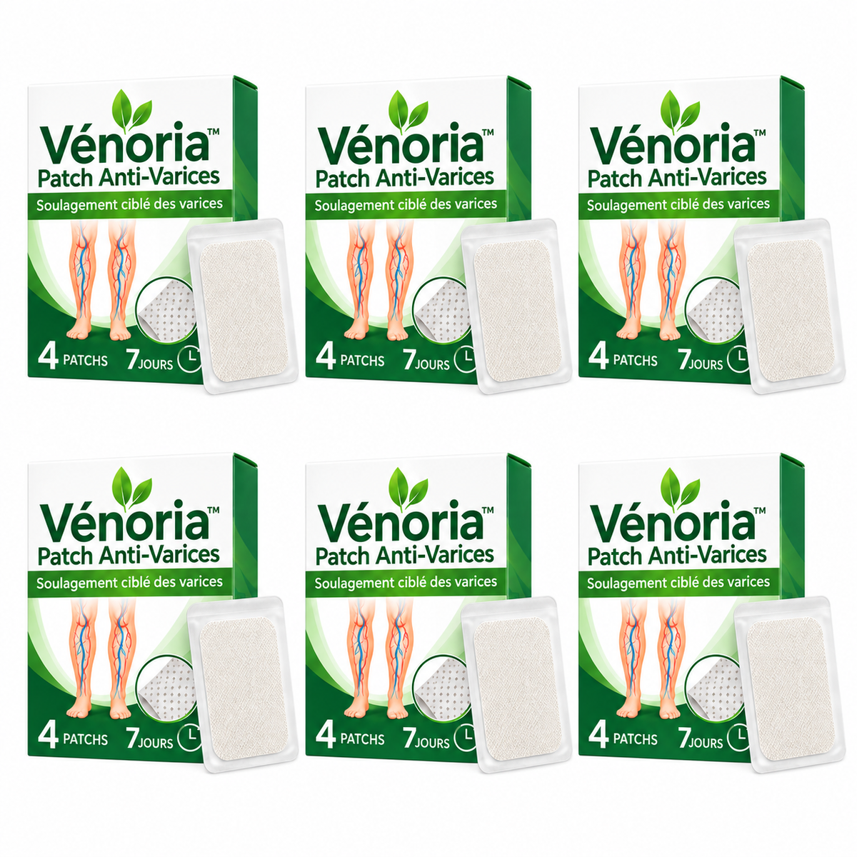 Vénoria™ Patch Anti-Varices | Éliminez les varices visibles et retrouvez des jambes lisses en 7 jours chrono !