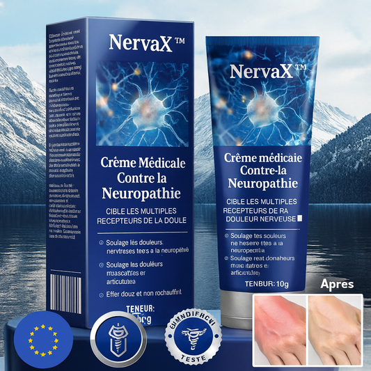 NervaX™ Crème Médicale Contre la Neuropathie | Soulage les Nerfs Endommagés Dès la Première Application!
