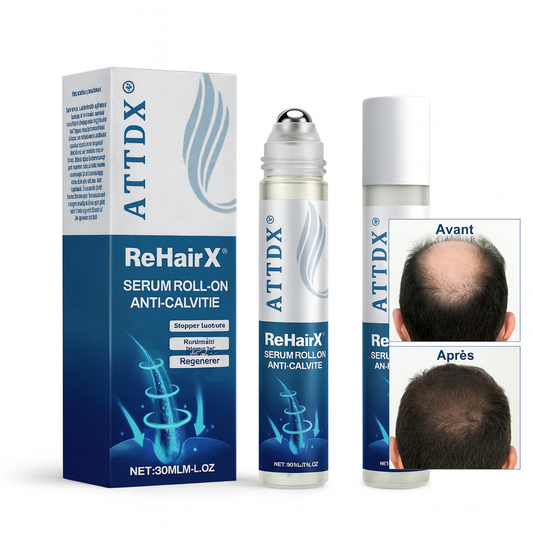 ReHairX™ Sérum Roll-On Anti-Calvitie | Fait Rejaillir des Cheveux Neufs là Où C’était Chauve!