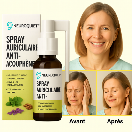 NeuroQuiet™ Spray Auriculaire Anti-Acouphènes | Fait taire les sifflements en 7 jours seulement!