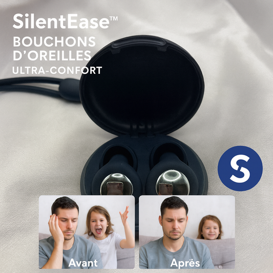 SilentEase™ Bouchons d’Oreilles Ultra-Confort | Éliminent les bruits et vous plongent dans un sommeil profond en 30 secondes!