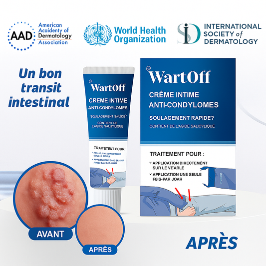 WartOff™ Crème Intime Anti-Condylomes | Élimine les verrues génitales en 3 jours sans douleur ni cicatrice!