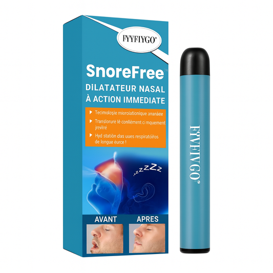 SnoreFree™ Dilatateur Nasal à Action Immédiate | Stoppe les ronflements dès la 1ère nuit et libère la respiration!