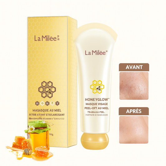 HoneyGlow™ Masque Visage Peel-Off au Miel | Purifie vos pores & élimine points noirs en 10 minutes!