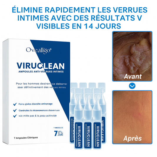 ViruClean™ Ampoules Anti-Verrues Intimes | Élimine les verrues génitales en 7 jours sans chirurgie!