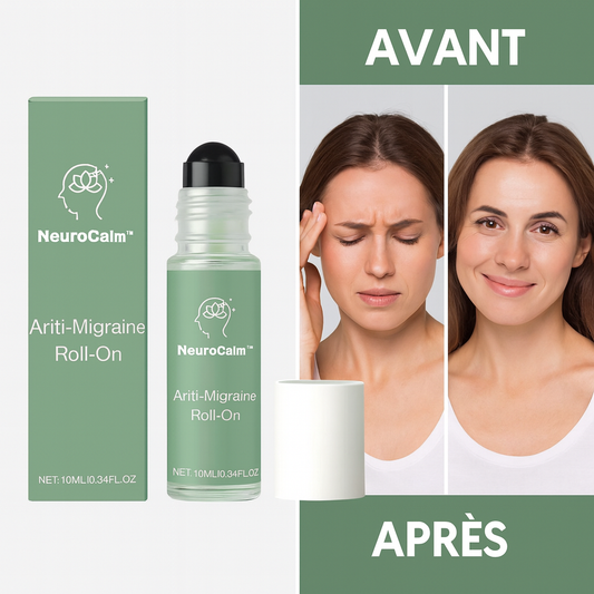 NeuroCalm™ Roll-On Anti-Migraine | Élimine vos maux de tête en 3 minutes chrono!