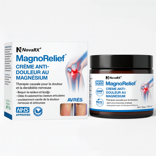 MagnoRelief™ Crème Anti-Douleur au Magnésium | Soulage muscles et articulations en 5 minutes chrono!