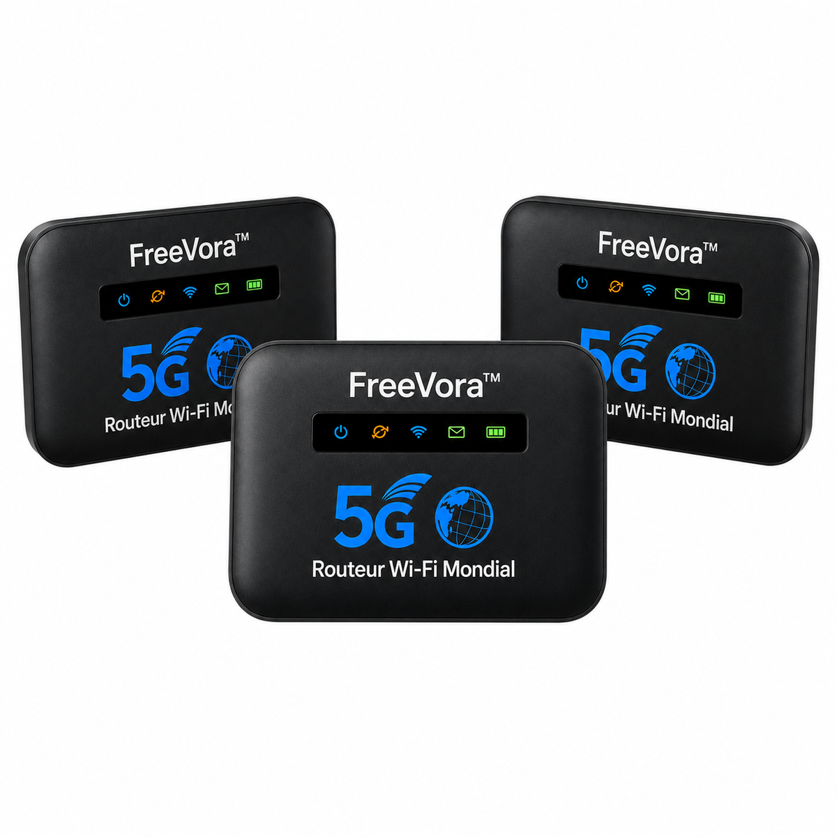 FreeVora™ Routeur Wi-Fi Mondial | Débloquez un internet ultra-rapide dans plus de 150 pays en moins de 5 secondes !