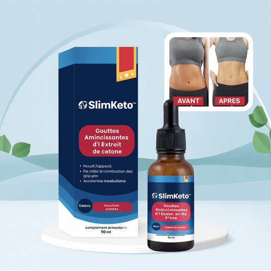 SlimKeto™ Gouttes Amincissantes à l’Extrait de Cétone | Faites Fondre 20 Kg de Graisse en 7 Jours!