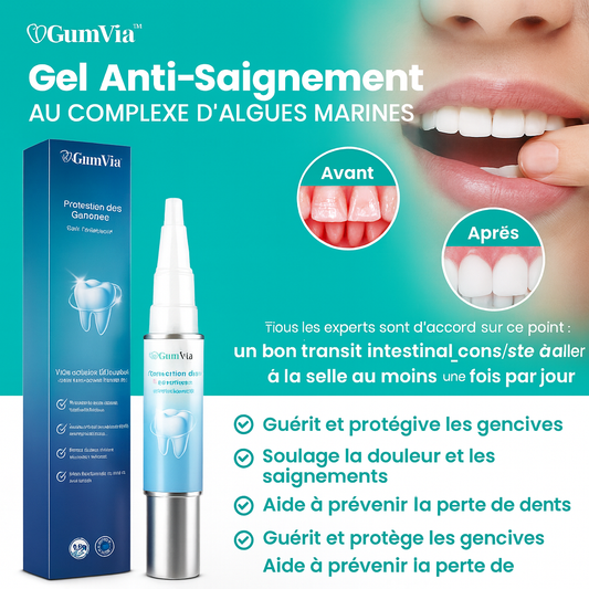 GumRestore™ Gel Anti-Saignement au Complexe d’Algues Marines | Stoppe les gencives qui saignent en 5 minutes!