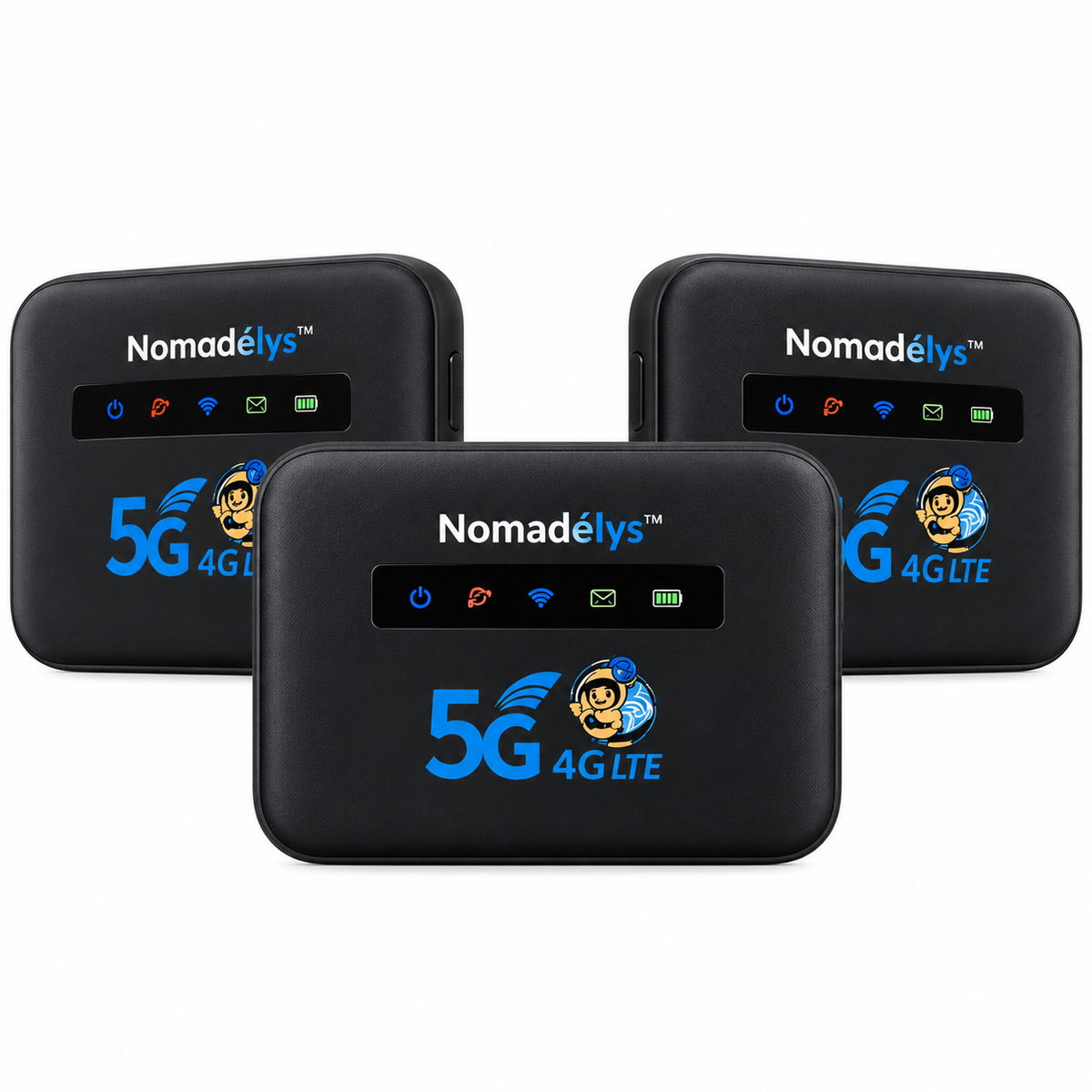 Nomadélys™ Routeur Wi-Fi Mondial | Débloquez un internet ultra-rapide dans plus de 150 pays en moins de 5 secondes !