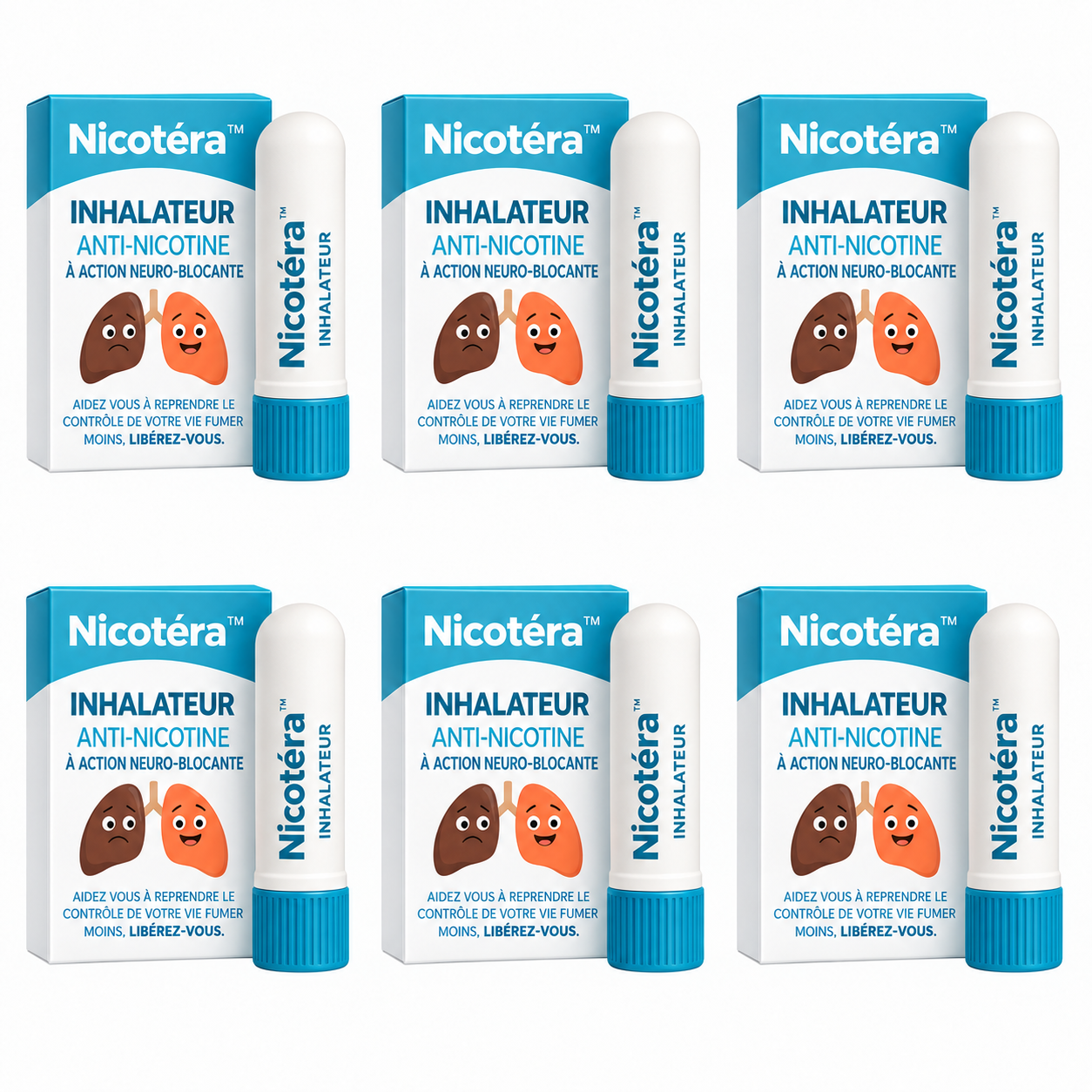 Nicotéra™ Inhalateur Anti-Nicotine à Action Neuro-Blocante | Arrêtez de fumer en seulement 3 jours !