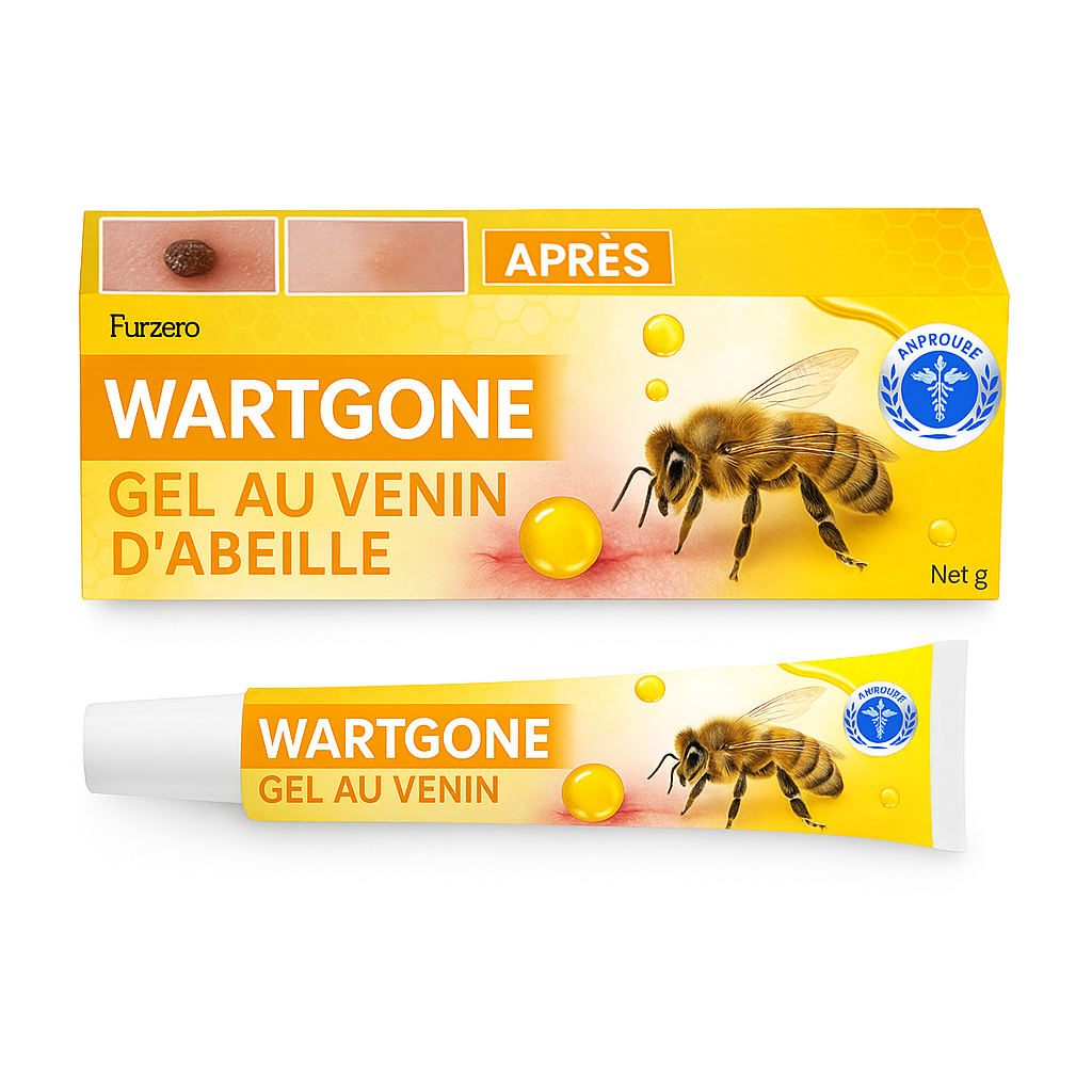 WartGone™ Gel au Venin d’Abeille | Élimine verrues et acrochordons en 3 jours sans cicatrice!