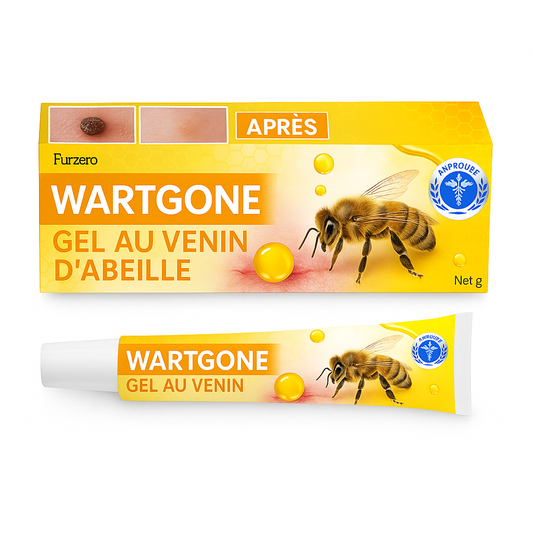 WartGone™ Gel au Venin d’Abeille | Élimine verrues et acrochordons en 3 jours sans cicatrice!