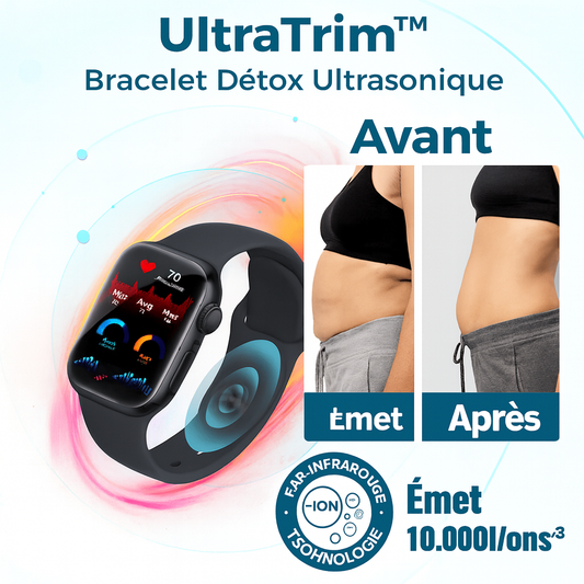UltraTrim™ Bracelet Détox Ultrasonique | Minceur active et glycémie équilibrée en 10 jours!