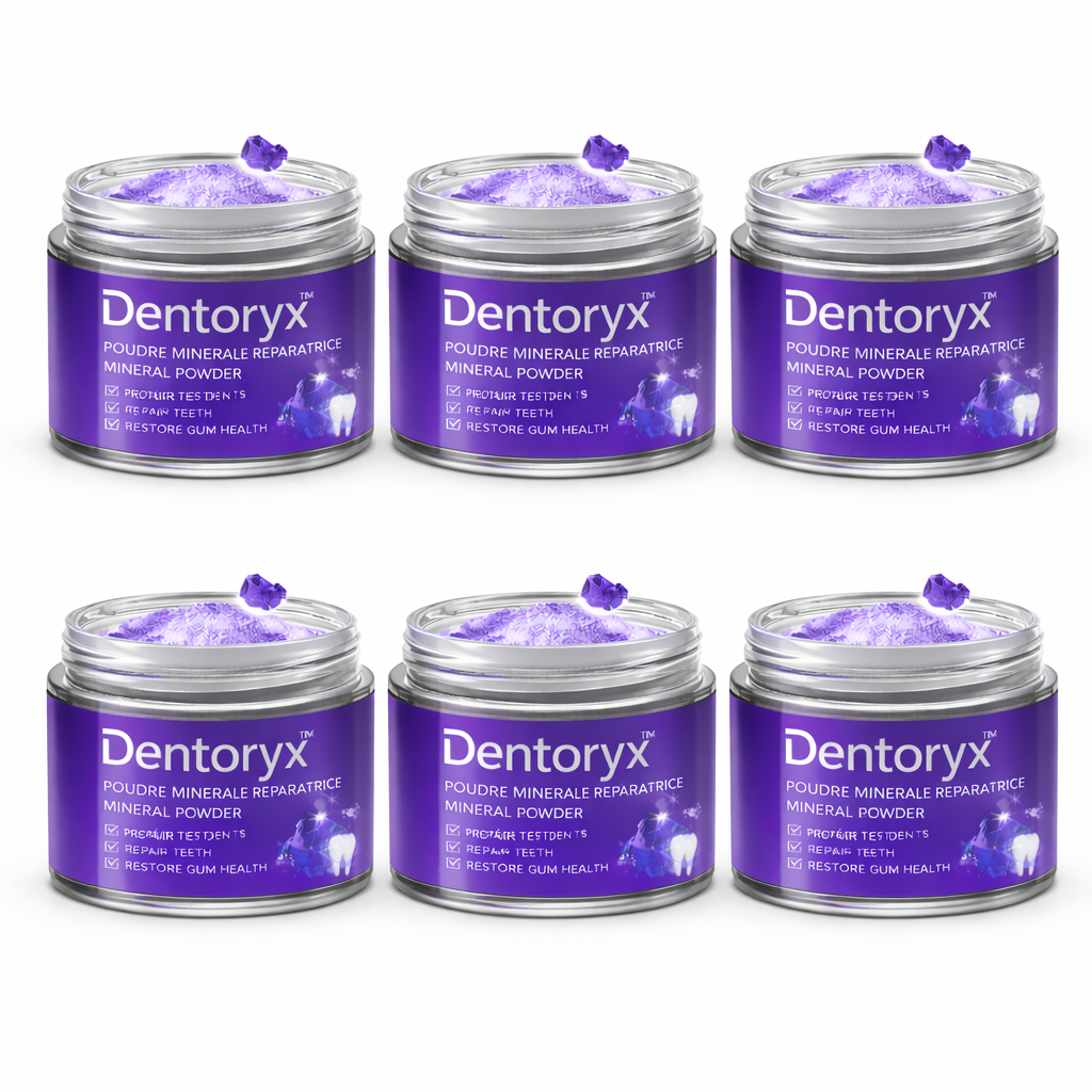 Dentoryx™ Poudre Minérale Réparatrice pour les Dents | Stoppez les saignements et refixez vos dents naturellement !