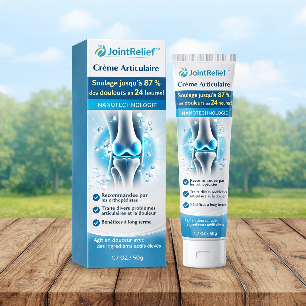 JointRelief™ Crème Articulaire | Soulage jusqu’à 87 % des douleurs en 24 heures !