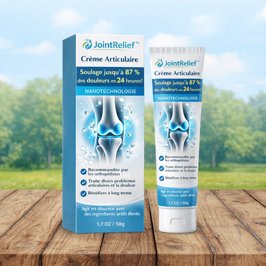 JointRelief™ Crème Articulaire | Soulage jusqu’à 87 % des douleurs en 24 heures !