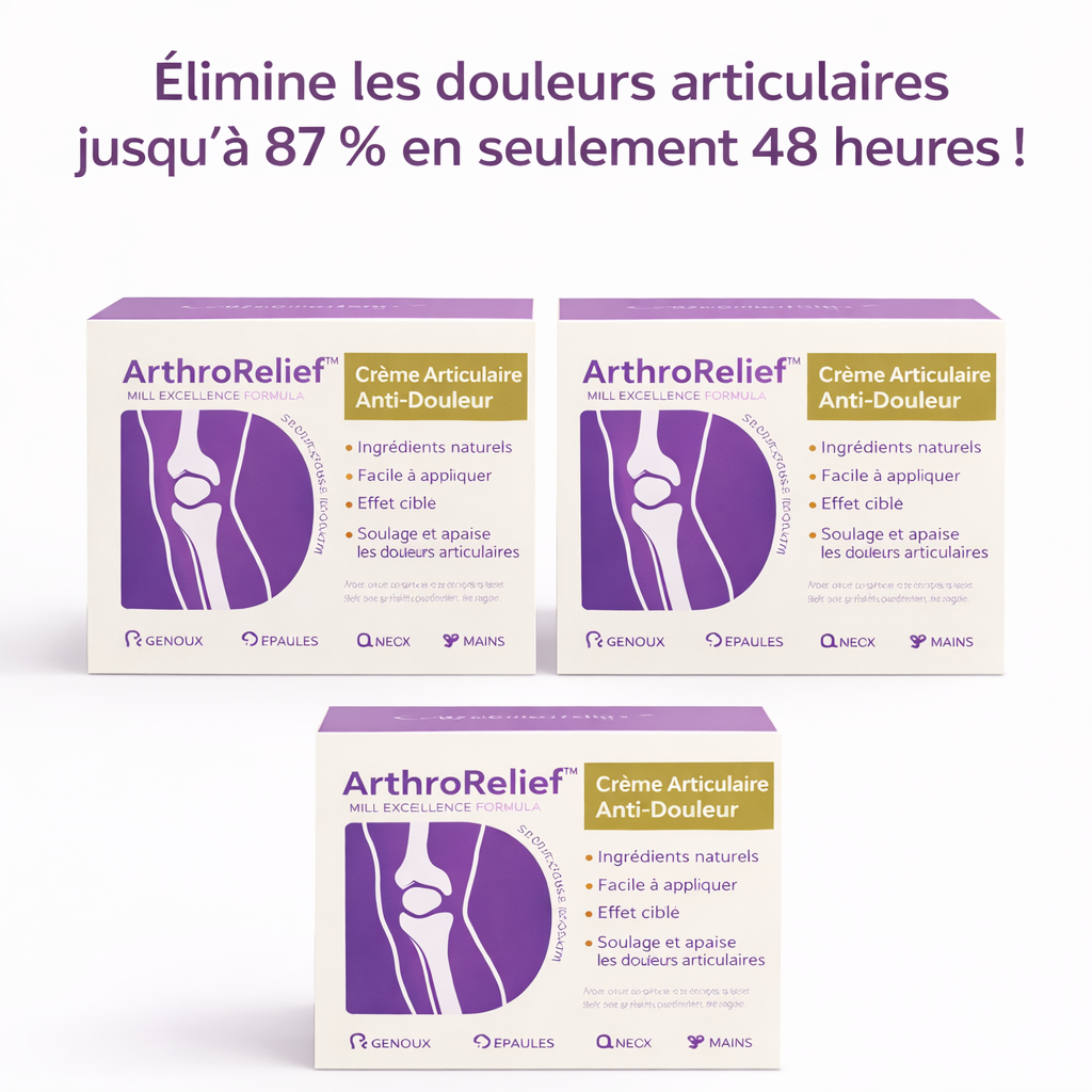 ArthroRelief™ Crème Articulaire Anti-Douleur | Élimine les douleurs articulaires jusqu'à 87 % en seulement 48 heures !