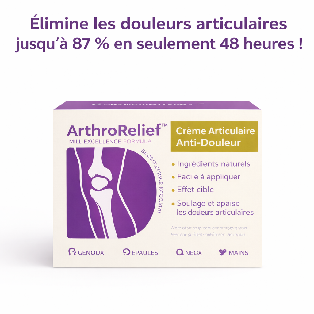 ArthroRelief™ Crème Articulaire Anti-Douleur | Élimine les douleurs articulaires jusqu'à 87 % en seulement 48 heures !