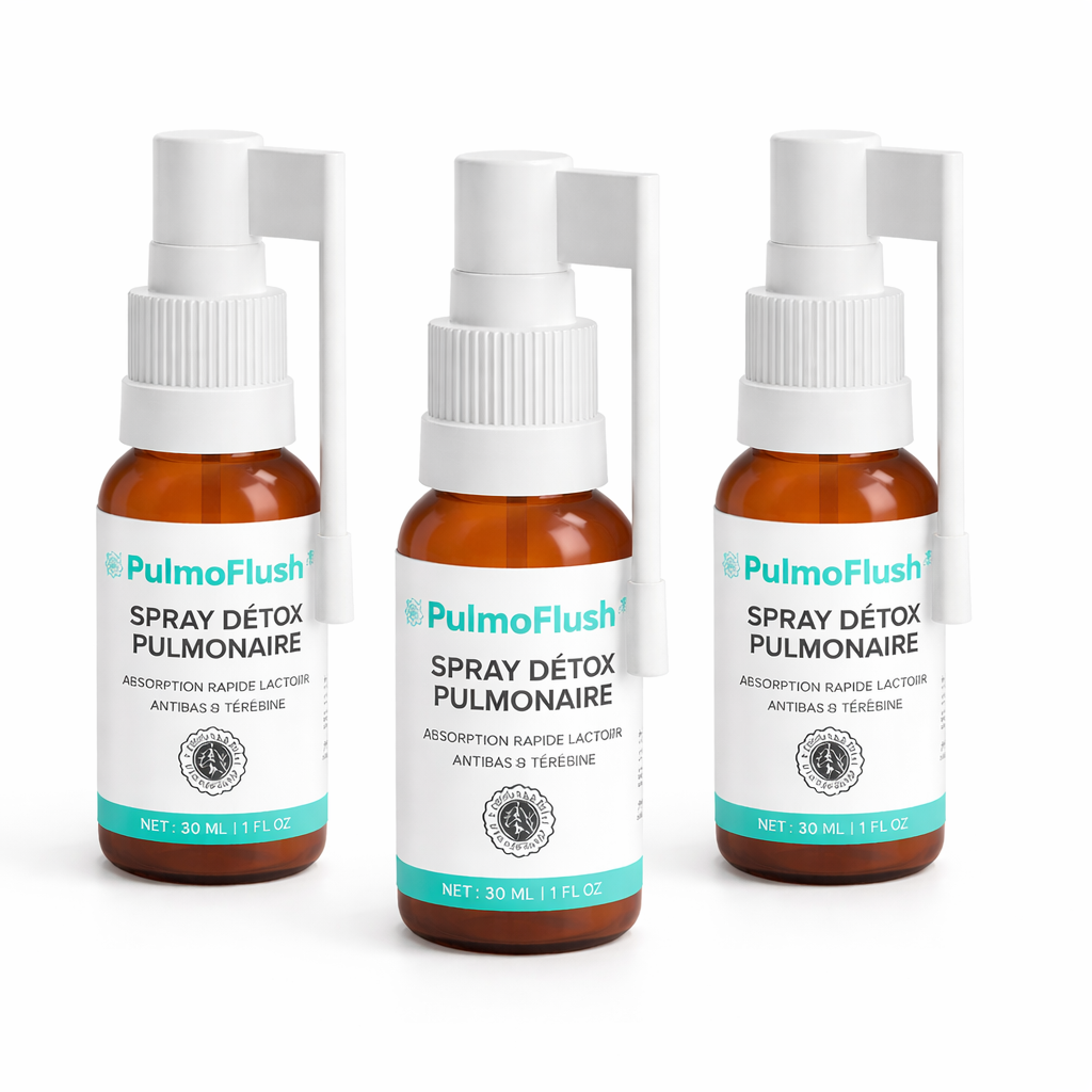 PulmoFlush™ Spray Détox Pulmonaire | Expulse 99% des toxines cachées en seulement 7 jours !